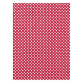 Rot + Polka Weiße Punkte Tischdecke (Vorderseite)