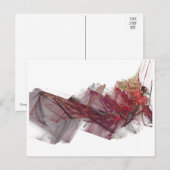 rot postkarte (Vorne/Hinten)