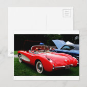 Rot Postkarte (Vorne/Hinten)