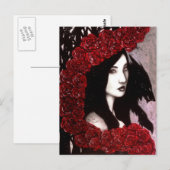 Rot Postkarte (Vorne/Hinten)