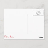 Rot Postkarte (Rückseite)