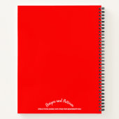 Rot, Primärfarbstoff, Schlicht Notizblock (Rückseite)