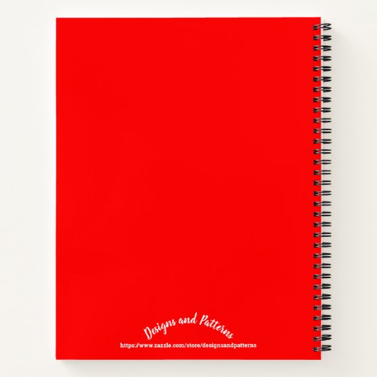 Rot, Primärfarbstoff, Schlicht Notizblock (Rückseite)