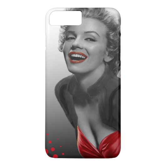 Rot punktiert Marilyn Case-Mate iPhone Hülle (Rückseite)