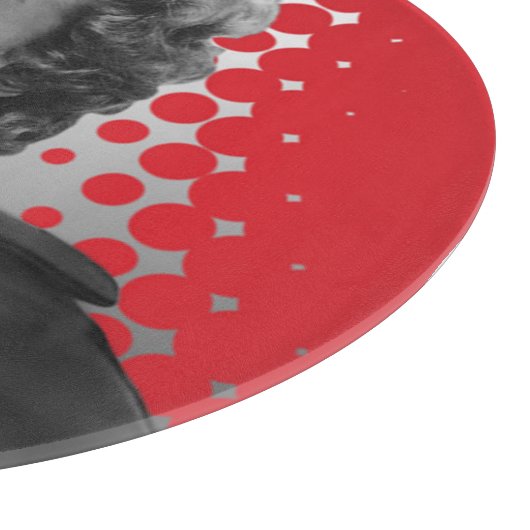 Rot punktiert Marilyn Schneidebrett (Ecke)