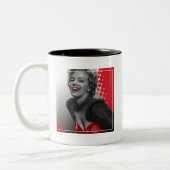 Rot punktiert Marilyn Zweifarbige Tasse (Links)