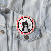 Rot punktiert schwarze Grenze Button (Beispiel)