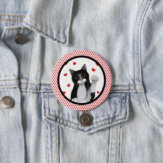 Rot punktiert schwarze Grenze Button (Beispiel)