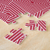 Rot-Quadrat-Muster Puzzle (Seite)