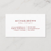 Rot Roof Visitenkarte (Rückseite)