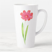 Rot, Rosa Blume Milchtasse (Rechts)