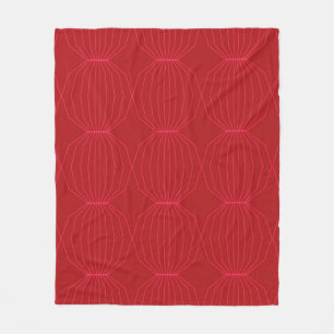 Rot, Rosa, cool, einzigartig, trendig, dekorativ Fleecedecke
