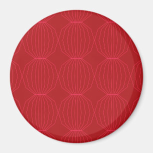 Rot, Rosa, cool, einzigartig, trendig, dekorativ Magnet