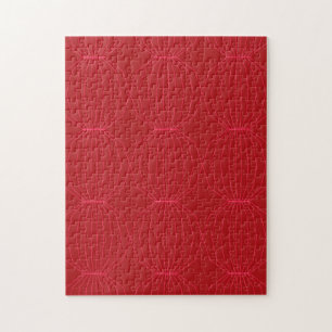 Rot, Rosa, cool, einzigartig, trendig, dekorativ Puzzle