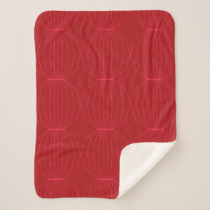 Rot, Rosa, cool, einzigartig, trendig, dekorativ Sherpadecke