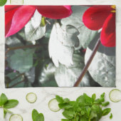 Rot-Rosa-Disy / Gänseblümchen Blume Handtuch (Gefaltet)