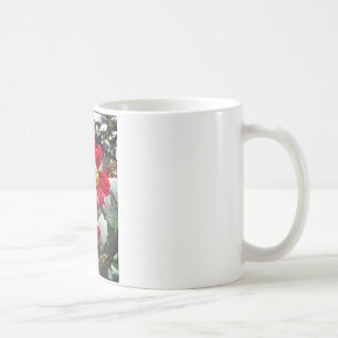 Rot-Rosa-Disy / Gänseblümchen Blume Kaffeetasse