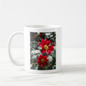 Rot-Rosa-Disy / Gänseblümchen Blume Kaffeetasse (Links)