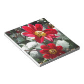 Rot-Rosa-Disy / Gänseblümchen Blume Notizblock (angewinkelt)