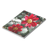 Rot-Rosa-Disy / Gänseblümchen Blume Notizblock (Rotiert)