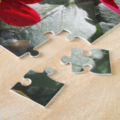 Rot-Rosa-Disy / Gänseblümchen Blume Puzzle (Seite)