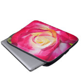 Rot-Rosa-Druck-Notebook-Hülle Laptopschutzhülle (Vorne Knopf)