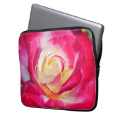 Rot-Rosa-Druck-Notebook-Hülle Laptopschutzhülle (Vorderseite Links)