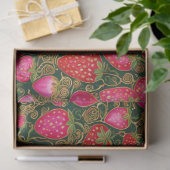 Rot-Rosa-Erdbeermuster Seidenpapier (Geschenk)