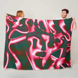 Rot-Rosa-Farbtöne auf abstrakten Tapes in dunklem  Fleecedecke