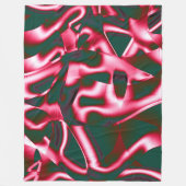 Rot-Rosa-Farbtöne auf abstrakten Tapes in dunklem  Fleecedecke (Vorderseite)