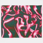 Rot-Rosa-Farbtöne auf abstrakten Tapes in dunklem  Fleecedecke (Vorderseite (Horizontal))