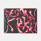 Rot-Rosa-Farbtöne auf abstrakten Tapes in dunklem Fußmatte (Vorderseite)