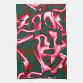 Rot-Rosa-Farbtöne auf abstrakten Tapes in dunklem  Geschirrtuch (Vertikal)