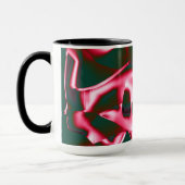 Rot-Rosa-Farbtöne auf abstrakten Tapes in dunklem Tasse (Links)