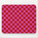 Rot   Rosa Karo Prüfmuster Mousepad<br><div class="desc">Rot   Rosa Karo Prüfstand Mouse Pad</div>