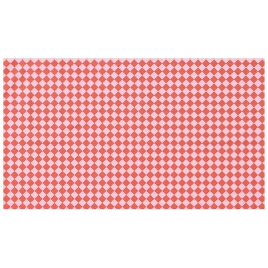 Rot-Rosa-Karton Tischdecke (Vorderseite (Horizontal))