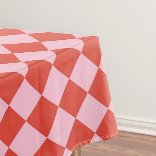 Rot-Rosa-Karton Tischdecke (Beispiel)