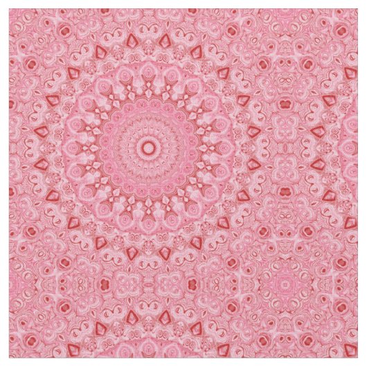 Rot-Rosa-Mandala-Muster Stoff (Nahaufnahme)