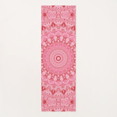 Rot-Rosa-Mandala-Muster Yogamatte (Vorderseite)