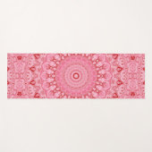 Rot-Rosa-Mandala-Muster Yogamatte (Vorderseite (Horizontal))