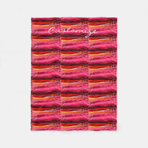 Rot-Rosa-Maui-Wellenmuster Thunder_Cove Fleecedecke