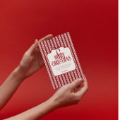 Rot Rosa Schleife Streifen Frohe Weihnachten Feier