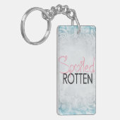 Rot rosa, schwarz, verwöhnt schlüsselanhänger (Vorderseite links)