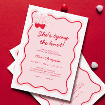 Rot Rosa Sie bindet das Brautparty des Knotens