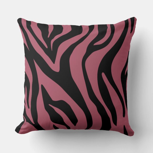 Rot/Rosa Tiger Reversible Pillow Kissen (Vorderseite)