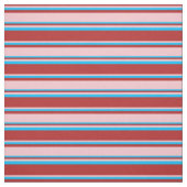 Rot, Rosa und Deep Sky Blue Lines Muster Stoff (Muster)