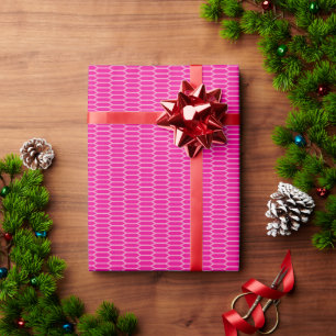 Rot, Rosa und lila Farbstriche überlappen sich und Geschenkpapier