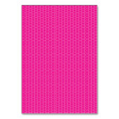 Rot, Rosa und lila Farbstriche überlappen sich und Tischnummer (Rückseite)