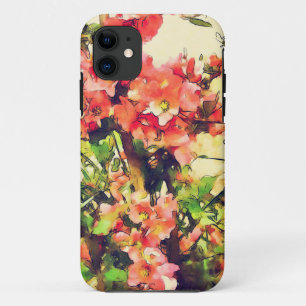 Rot Rosa Wasserfarben Blumenmuster 1 Case-Mate iPhone Hülle