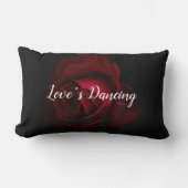 Rot, Rose Lendenkissen (Vorderseite)